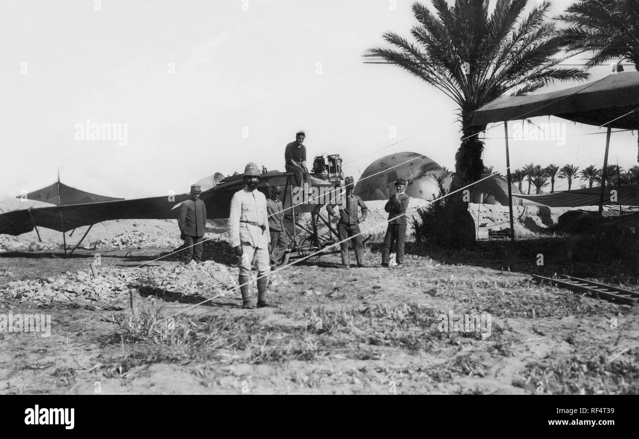 giulio gavotti in libya, 1911 Stock Photo