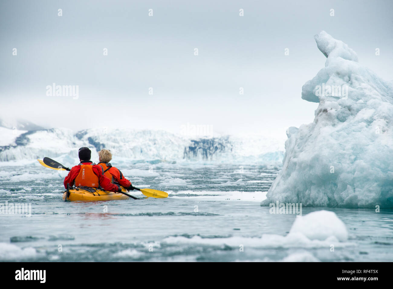[kayaking in the Arctic] ice Arctic polar Stock Photo Alamy