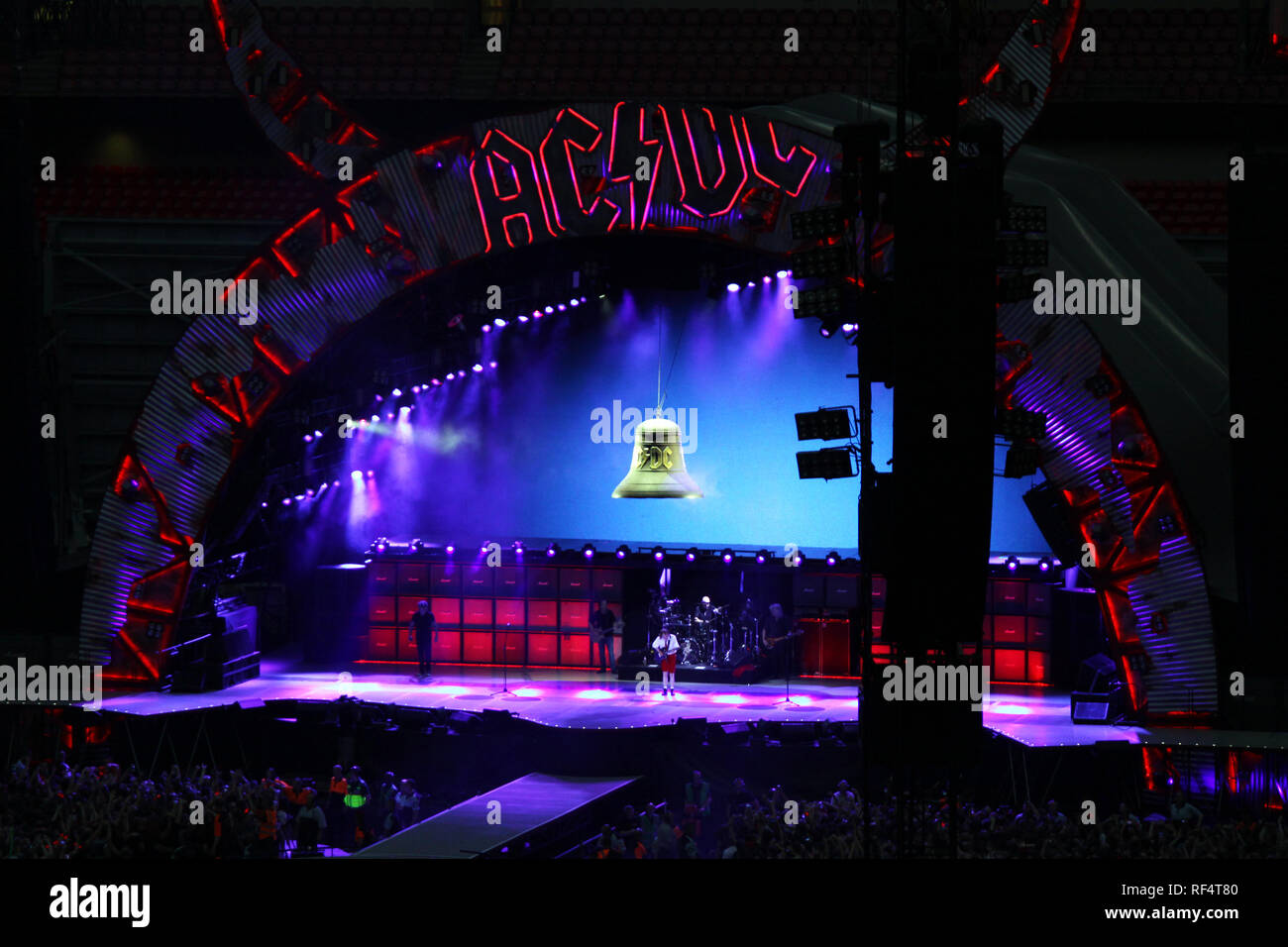AC/DC playing live at Wembley Stadium on the 4th July 2015 Stock Photo