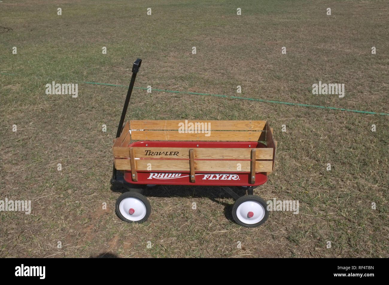 Little red wagon with wooden on sale sides