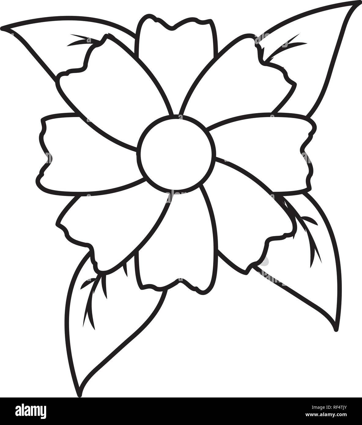 Lush green leaves flowers Black and White Stock Photos & Images - Alamy