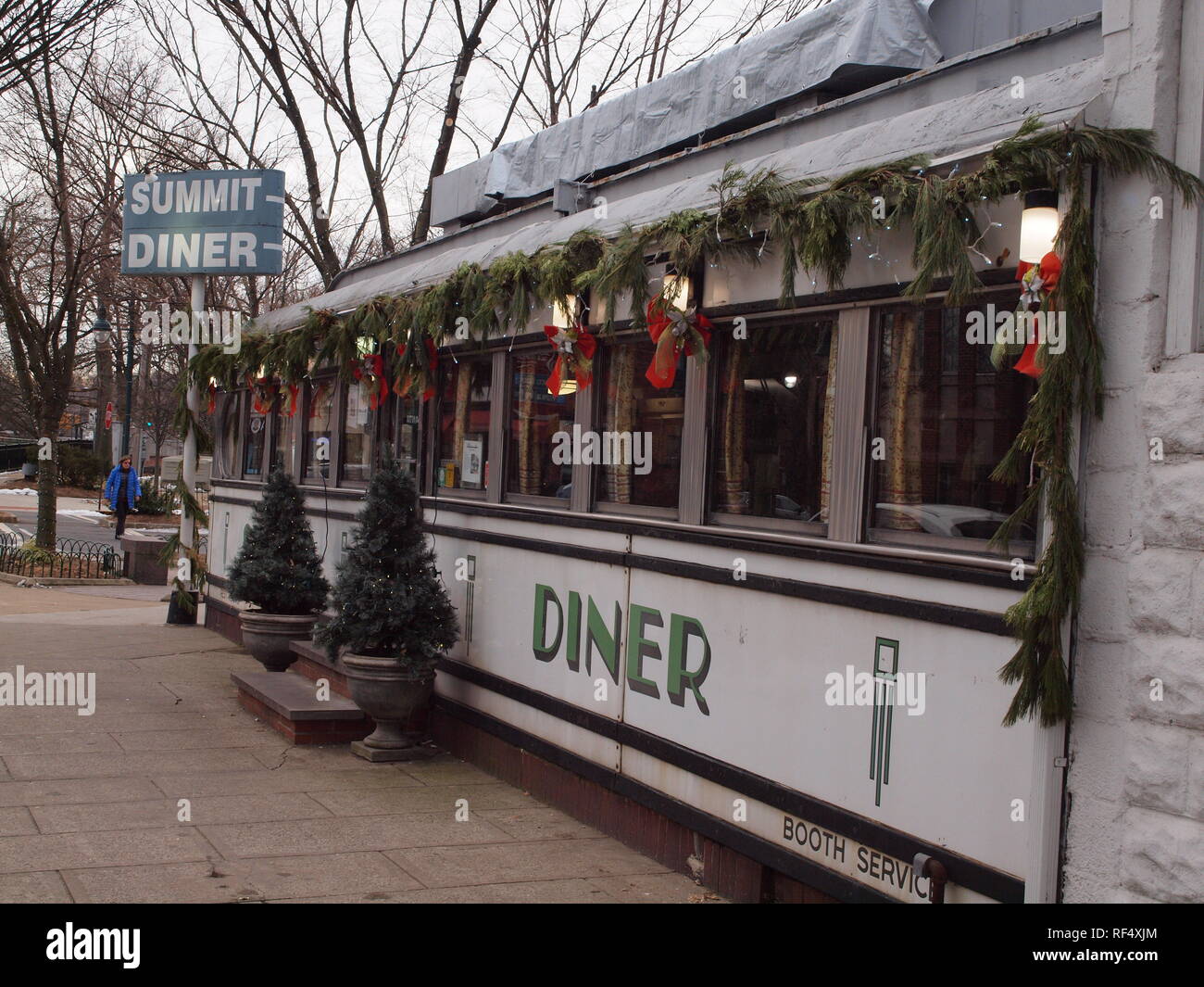 The famous Summit Diner on Summit Ave., Summit, New Jersey. This particular diner was opened in