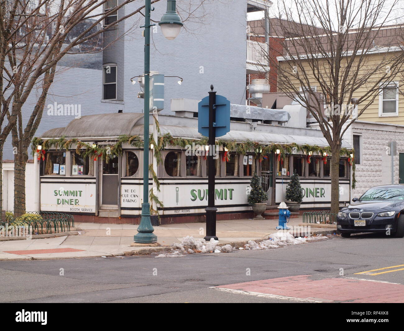 The famous Summit Diner on Summit Ave., Summit, New Jersey. This particular diner was opened in