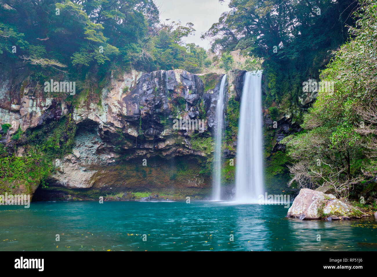 Cheonjiyeon Falls Jeju Island South Korea Stock Photo Alamy Cheonjiyeon Falls Jeju Island South Korea Stock Photo Alamy