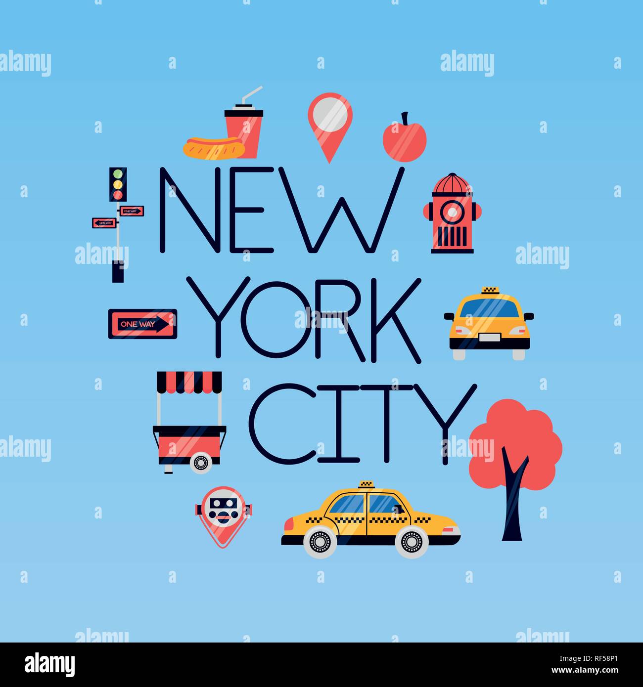 new york city Stock Vector Image & Art - Alamy