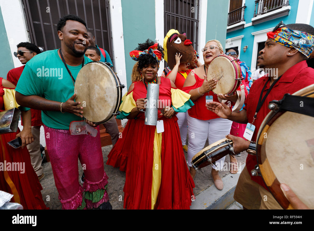 San Sebastian Street Festival, San Juan, Puerto Rico Stock Photo