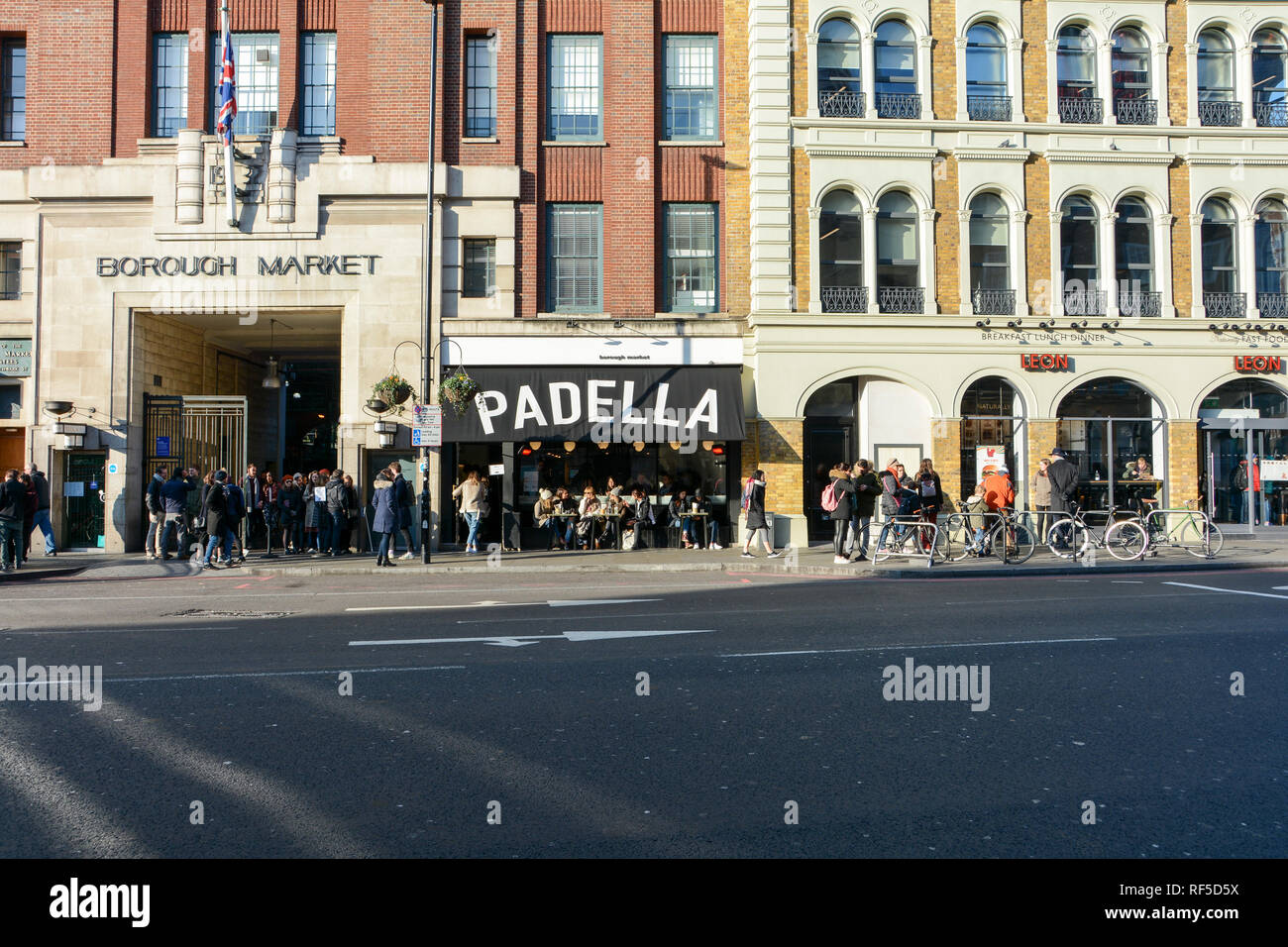 Padella Italian restaurant, Southwark Street, London SE, UK Stock Photo