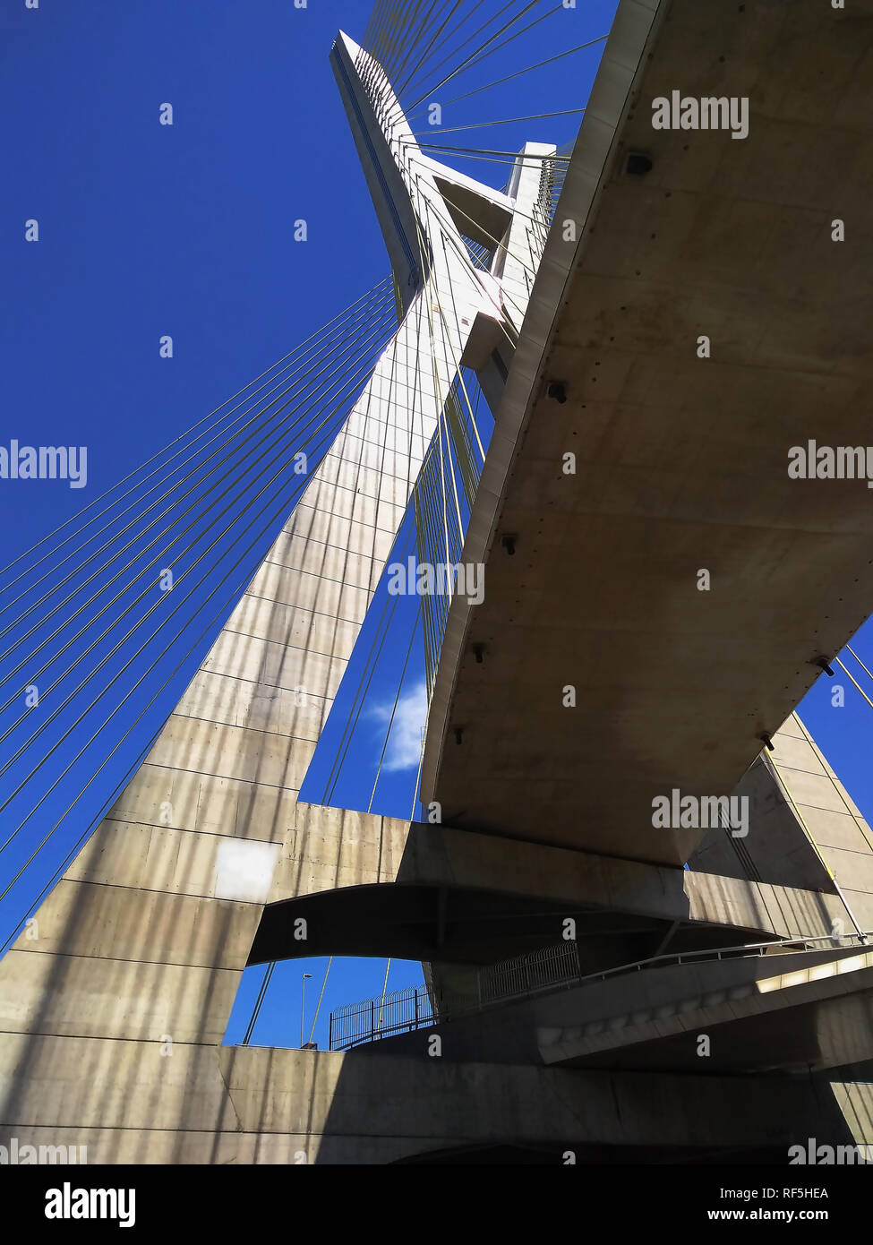 Modern architecture. Modern bridges. Stock Photo