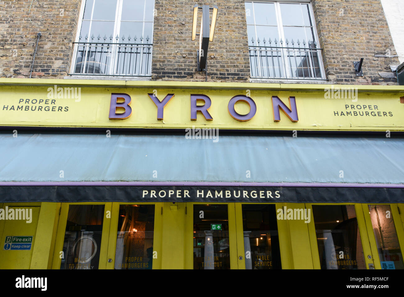 Byron fast food burger chain restaurant in Richmond, Surrey, Greater London, UK Stock Photo