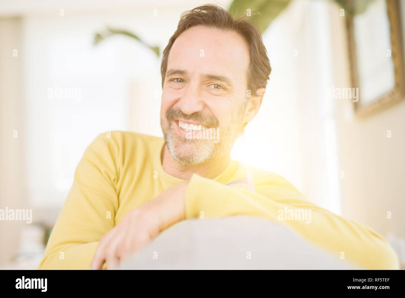 Smiling middle aged hoary hi-res stock photography and images - Alamy