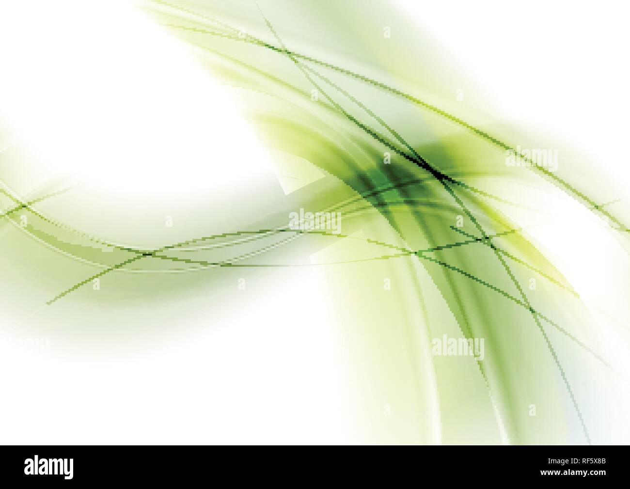 Abstract green shiny waves background. Vector design illustration Stock ...