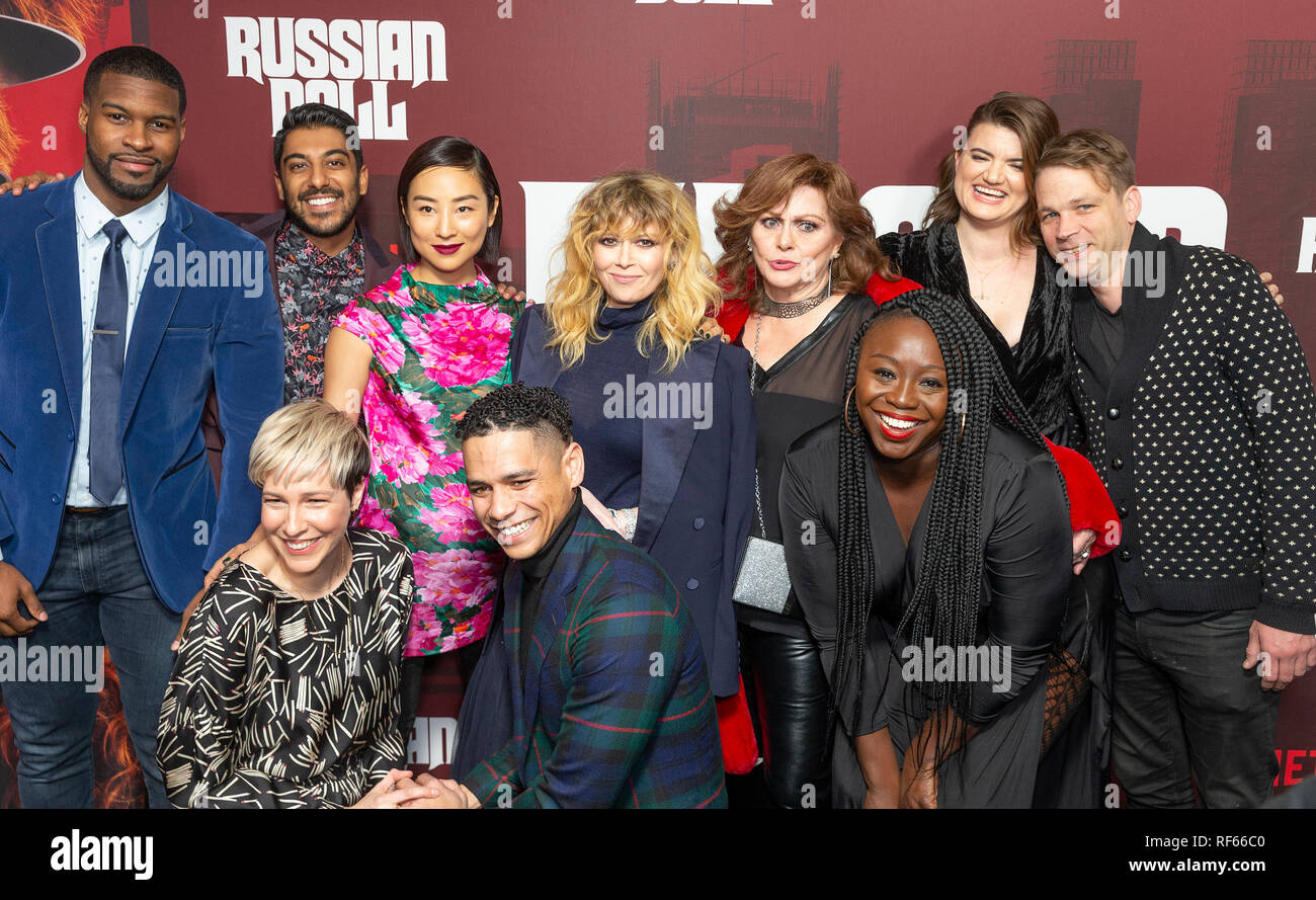 New York, United States. 23rd Jan, 2019. Cast attends Russian Doll TV show season premiere at Metrograph Credit: Lev Radin/Pacific Press/Alamy Live News Stock Photo