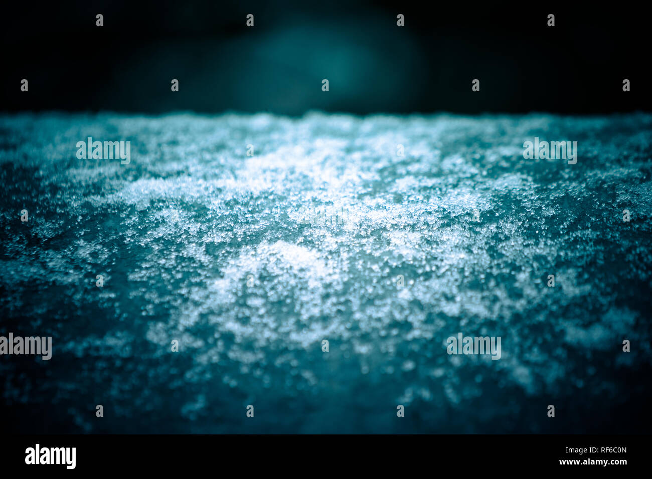 Snowy frozen background Stock Photo