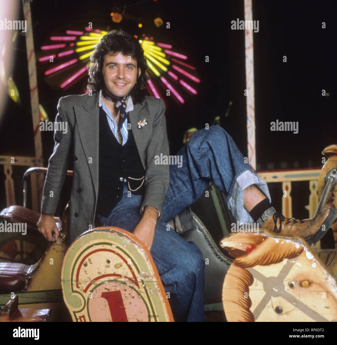 DAVID ESSEX English pop singer and actor about 1973 Stock Photo