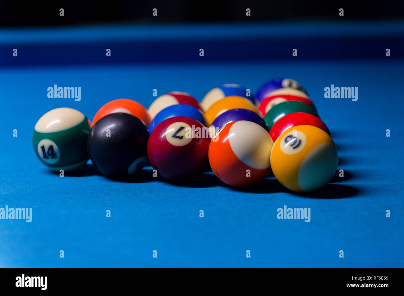 American pool shot eight ball hi-res stock photography and images - Alamy
