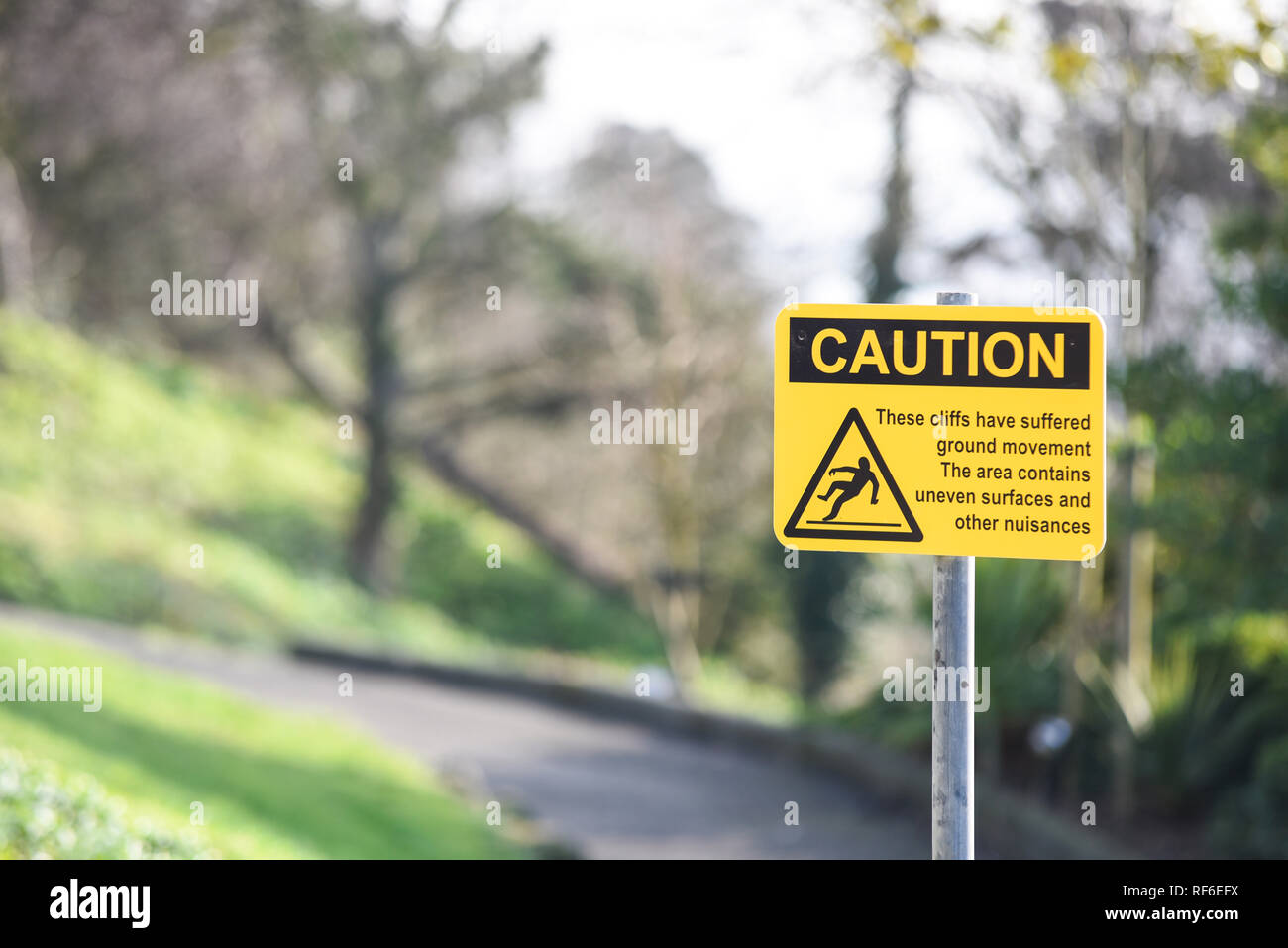 Trip Hazard Sign High Resolution Stock Photography and Images Alamy