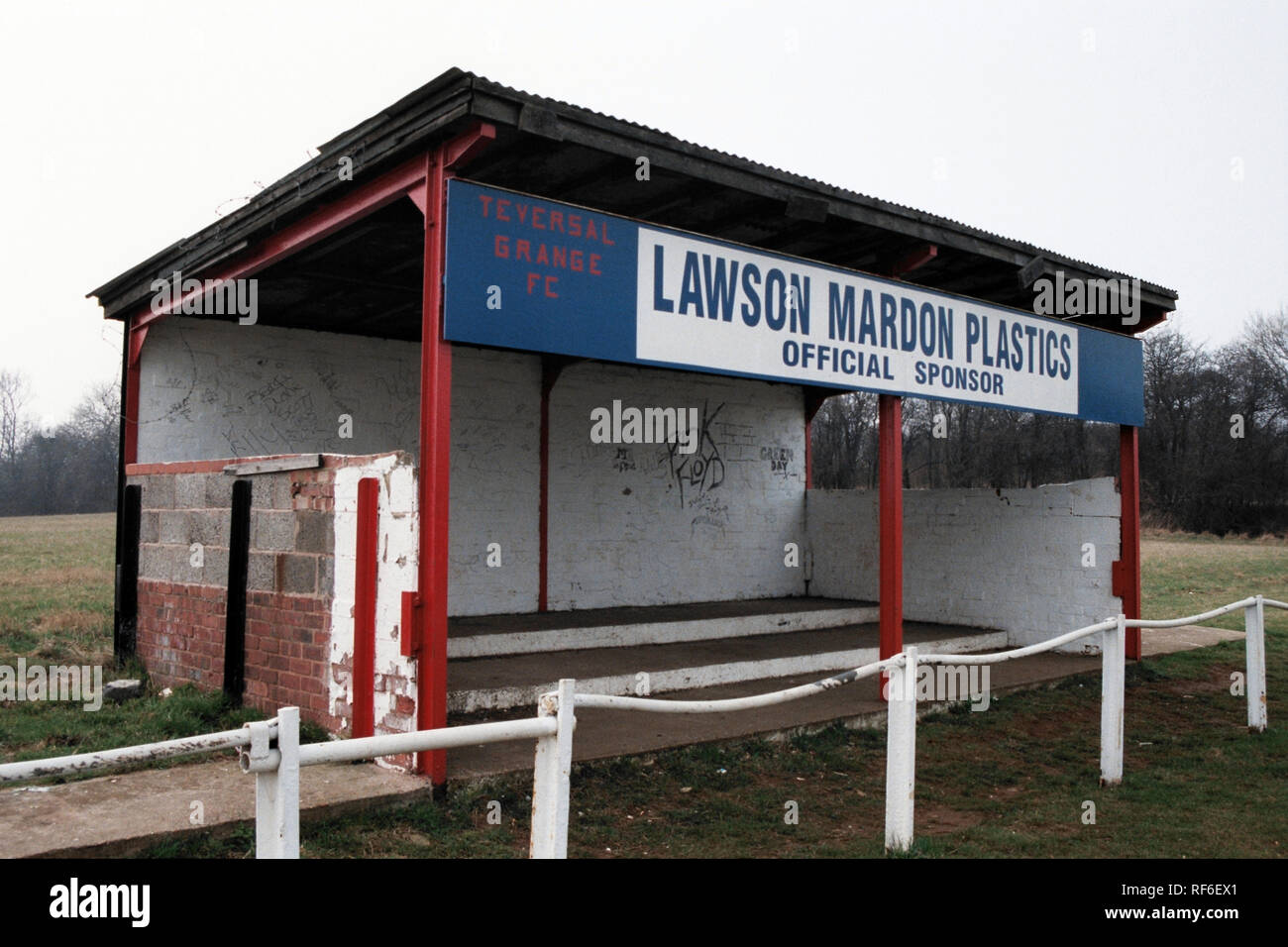 Covered area at Teversal Grange FC Football Ground, Carnarvon Street