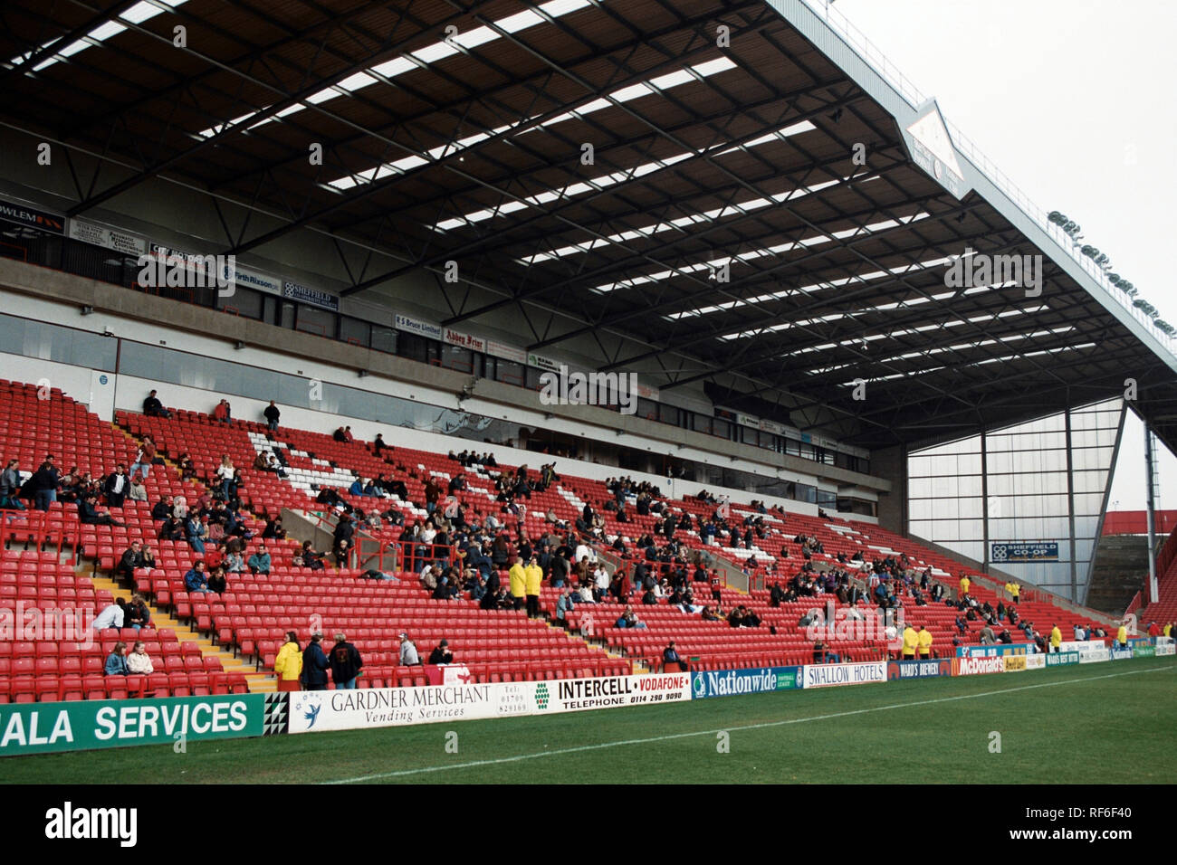 General view of Sheffield United FC Football Ground, Bramall Lane ...