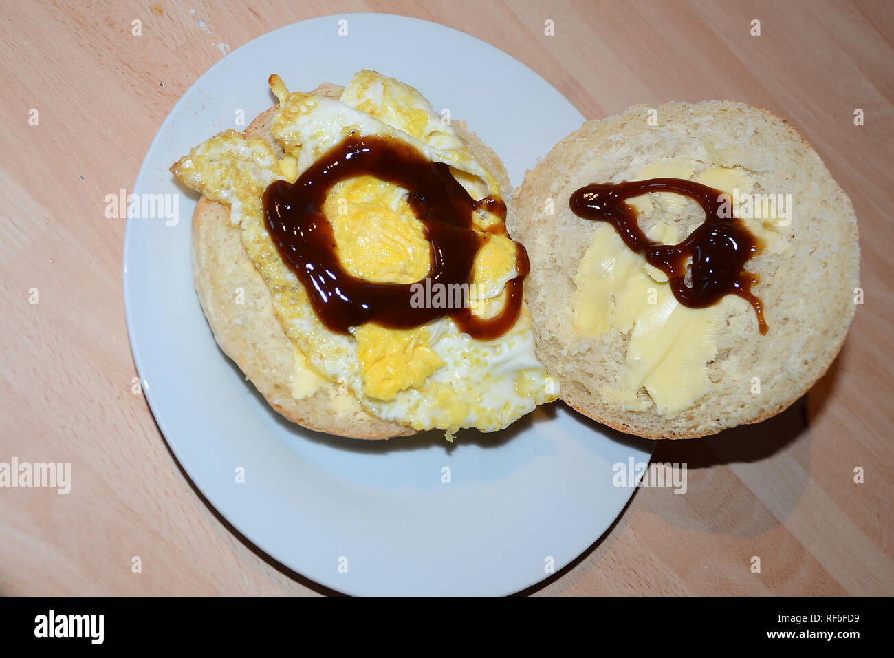 egg sandwich, breakfast Stock Photo