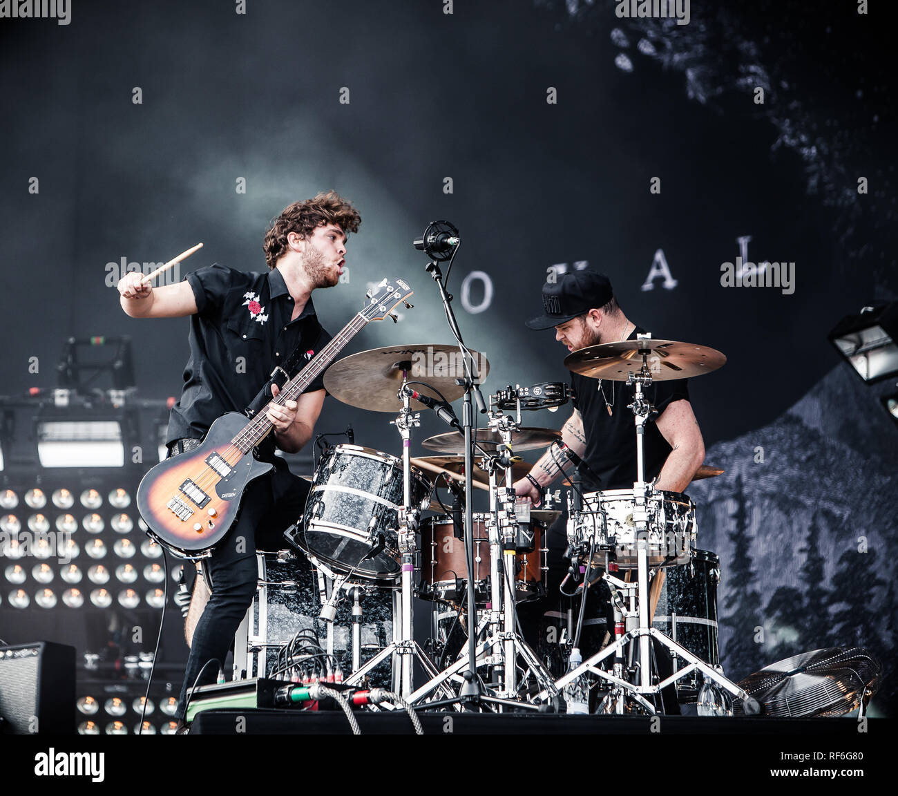 The British rock duo Royal Blood performs a live concert at the ...