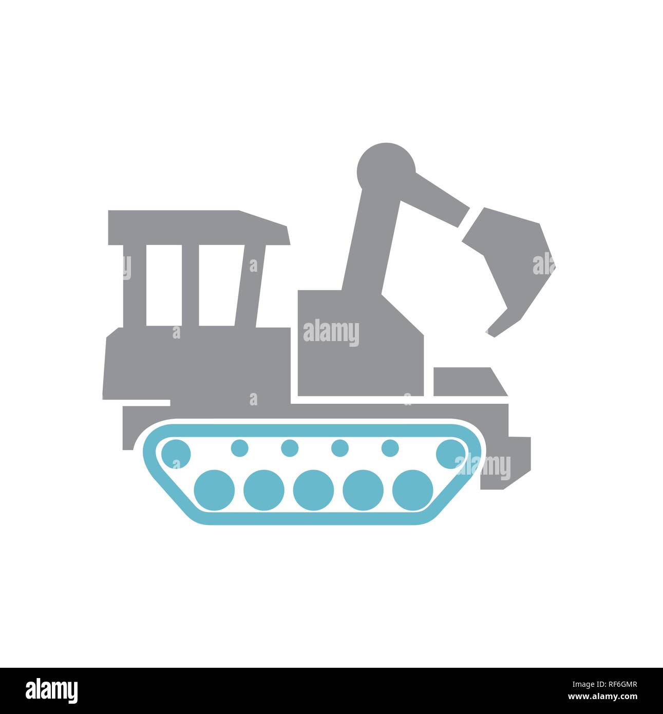 Dozer icon on white background for graphic and web design, Modern ...