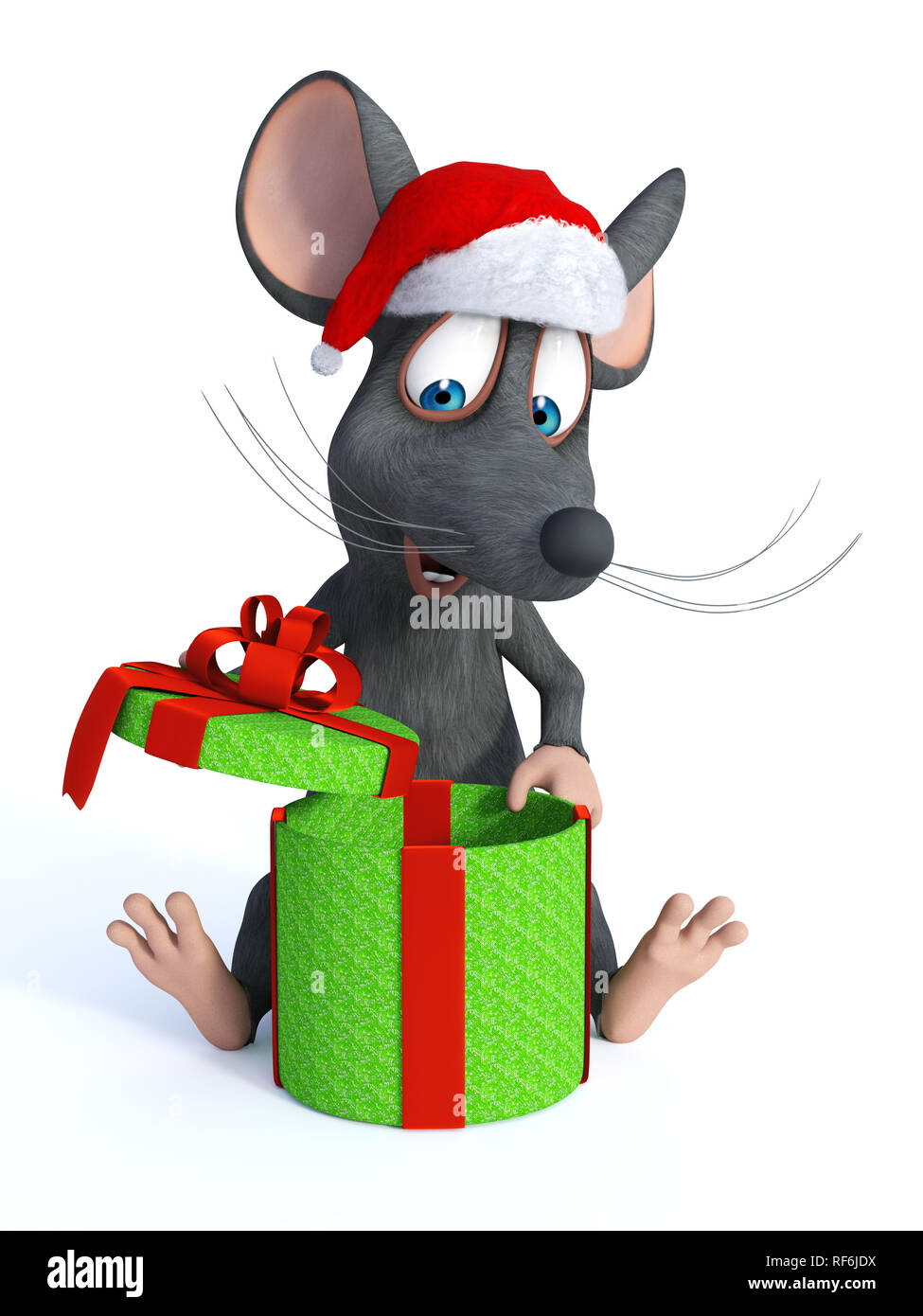 Cartoon mouse wearing santa hat hi-res stock photography and images - Alamy