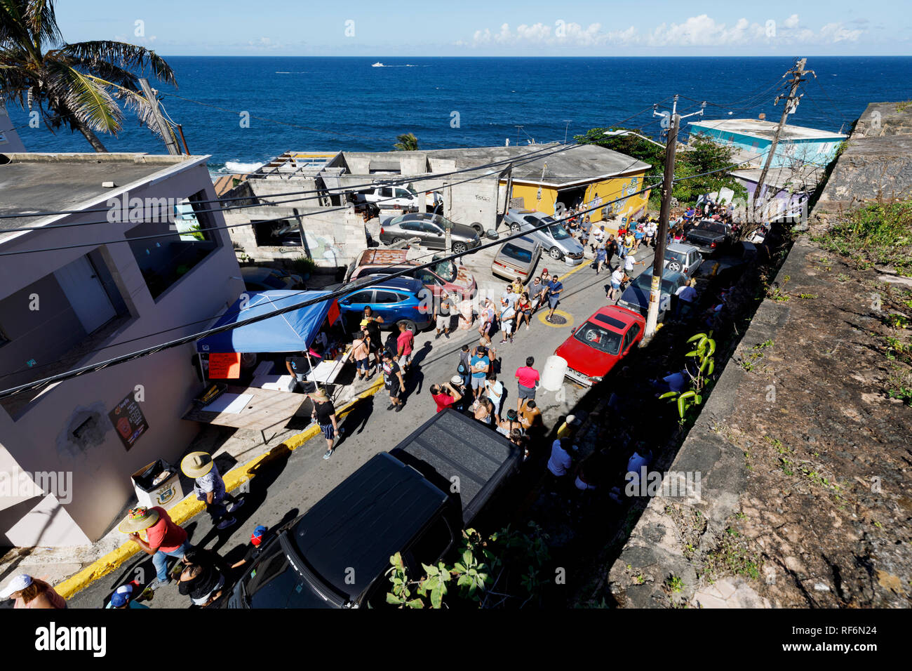 La Perla neighborhood, San Juan, Puerto Rico Stock Photo Alamy