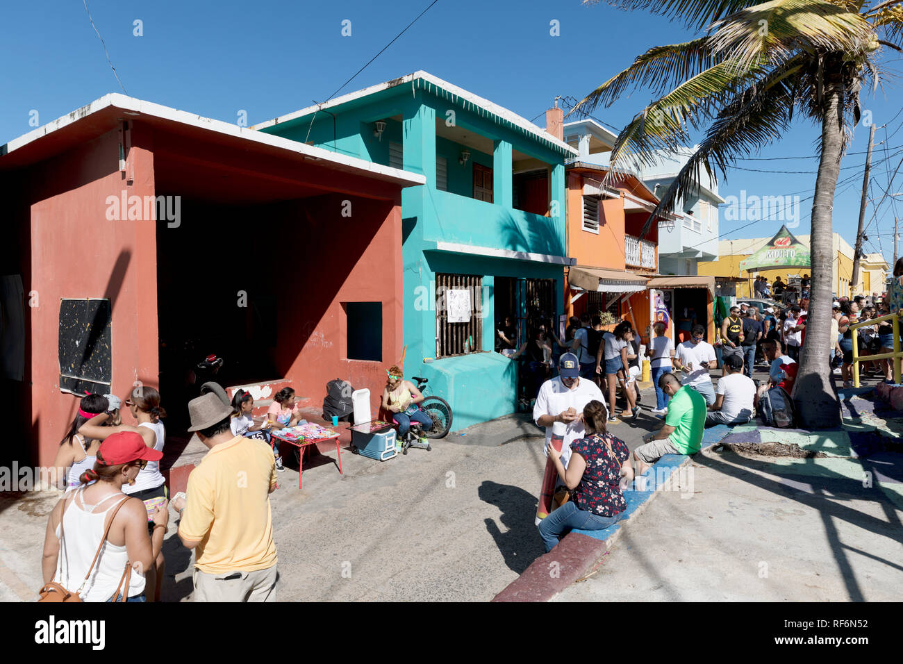 La Perla neighborhood, San Juan, Puerto Rico Stock Photo