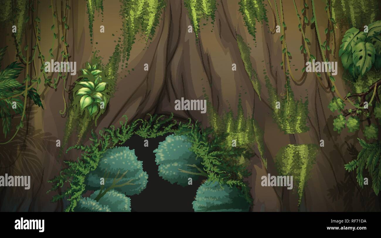 A nature landscape background illustration Stock Vector Image & Art - Alamy