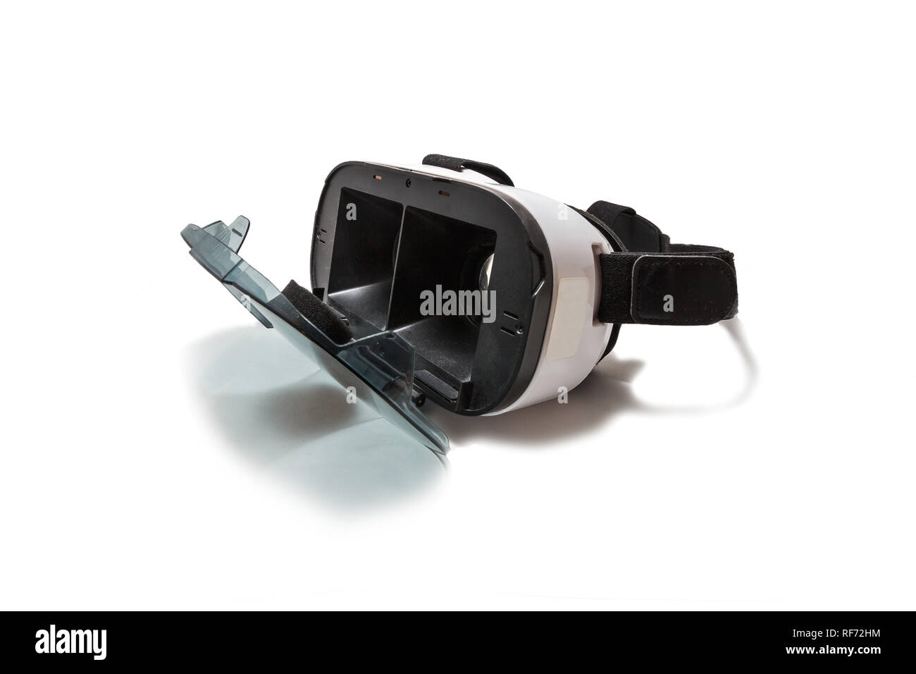 VR AR 360 virtual reality glasses cardboard for mobile phone isolated on white background