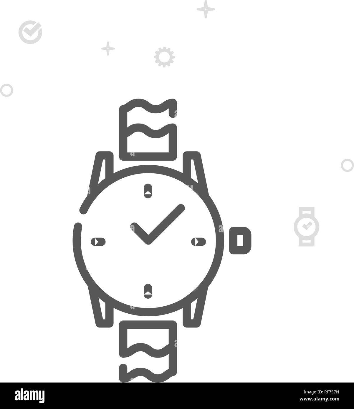 Wristwatch pixel perfect gradient linear ui icon. Buying watches. Jewelry  store. Online marketplace. Line color user interface symbol. Modern style  pictogram. Vector isolated outline illustration 24052801 Vector Art at  Vecteezy