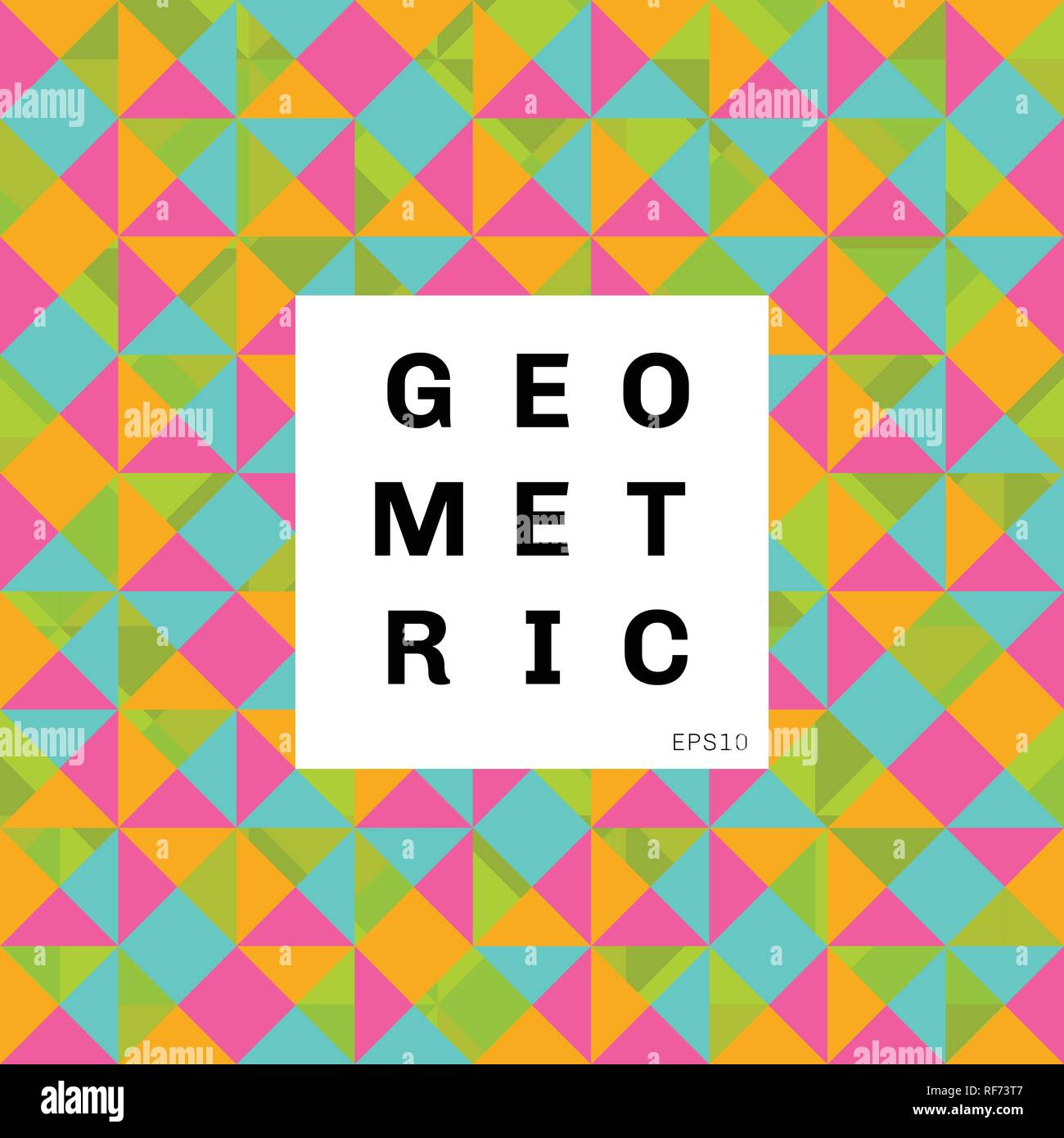 Abstract geometric colorful mosaic pattern background. triangles and ...