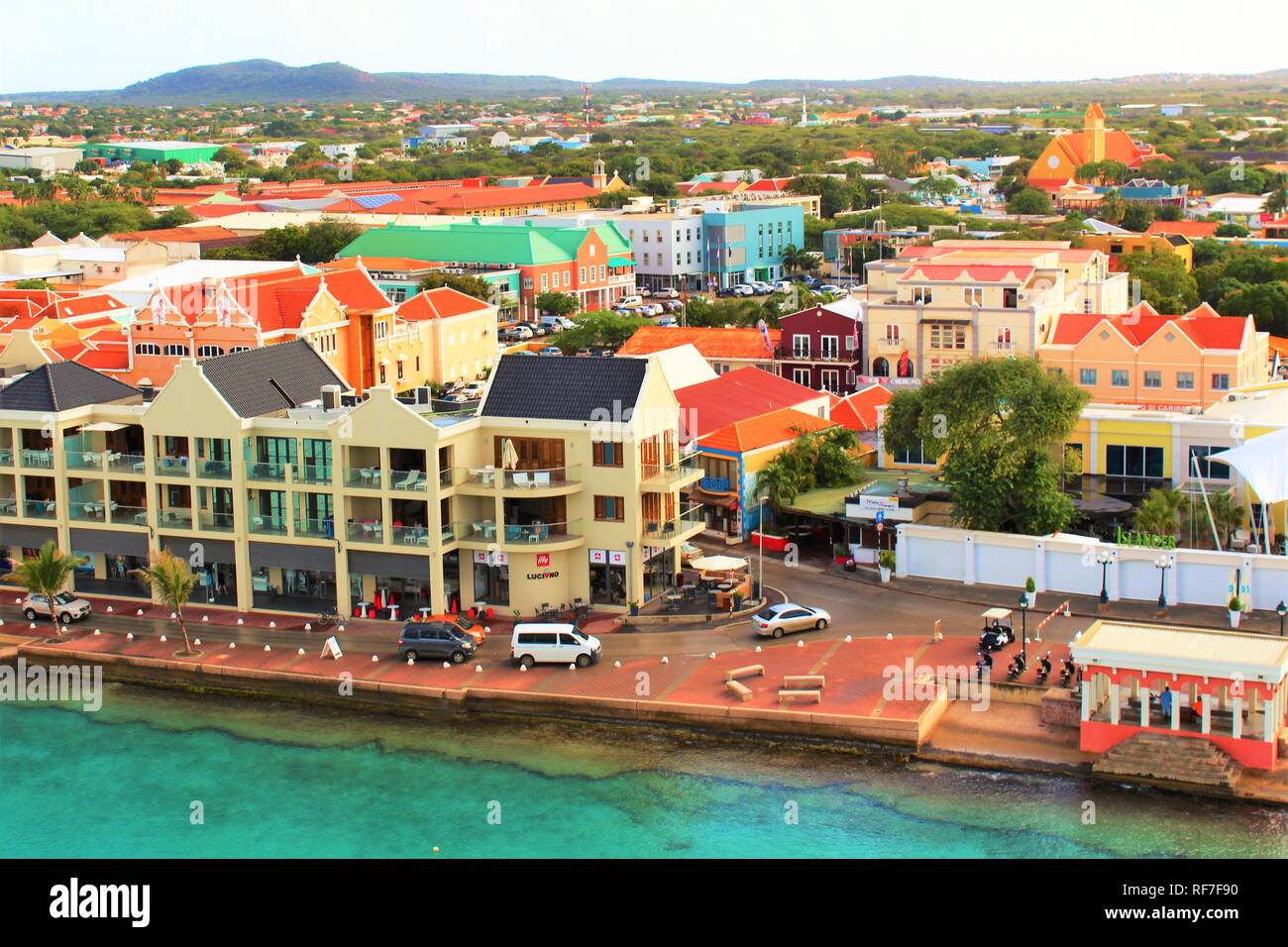 Kralendijk Bonaire Caribbean February 22nd 2018 A view over