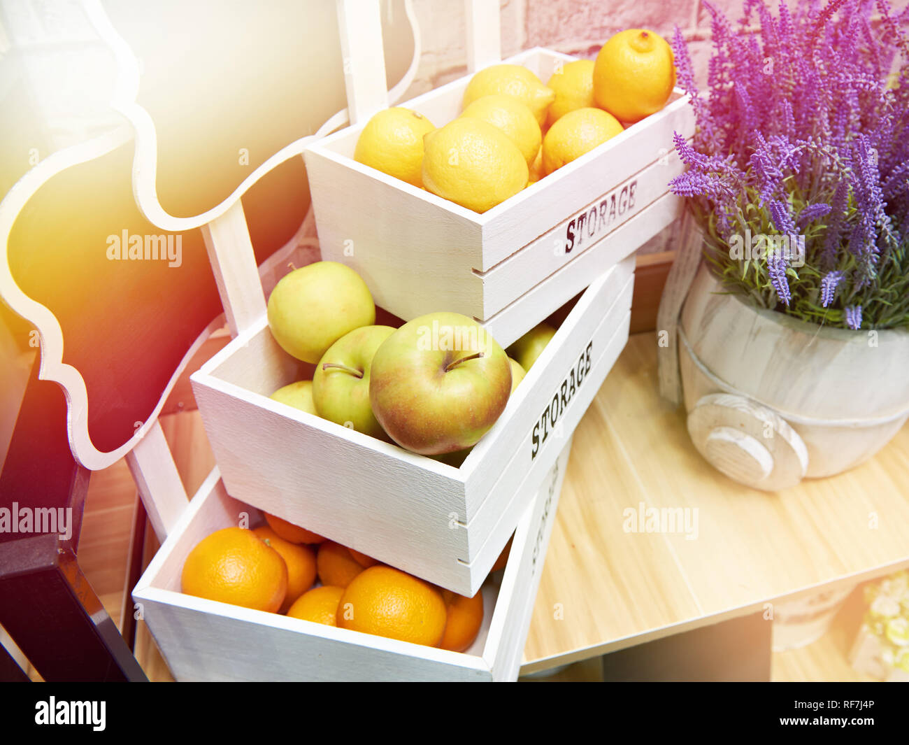 Bagged Apples On Store Shelf Stock Photo 6511699