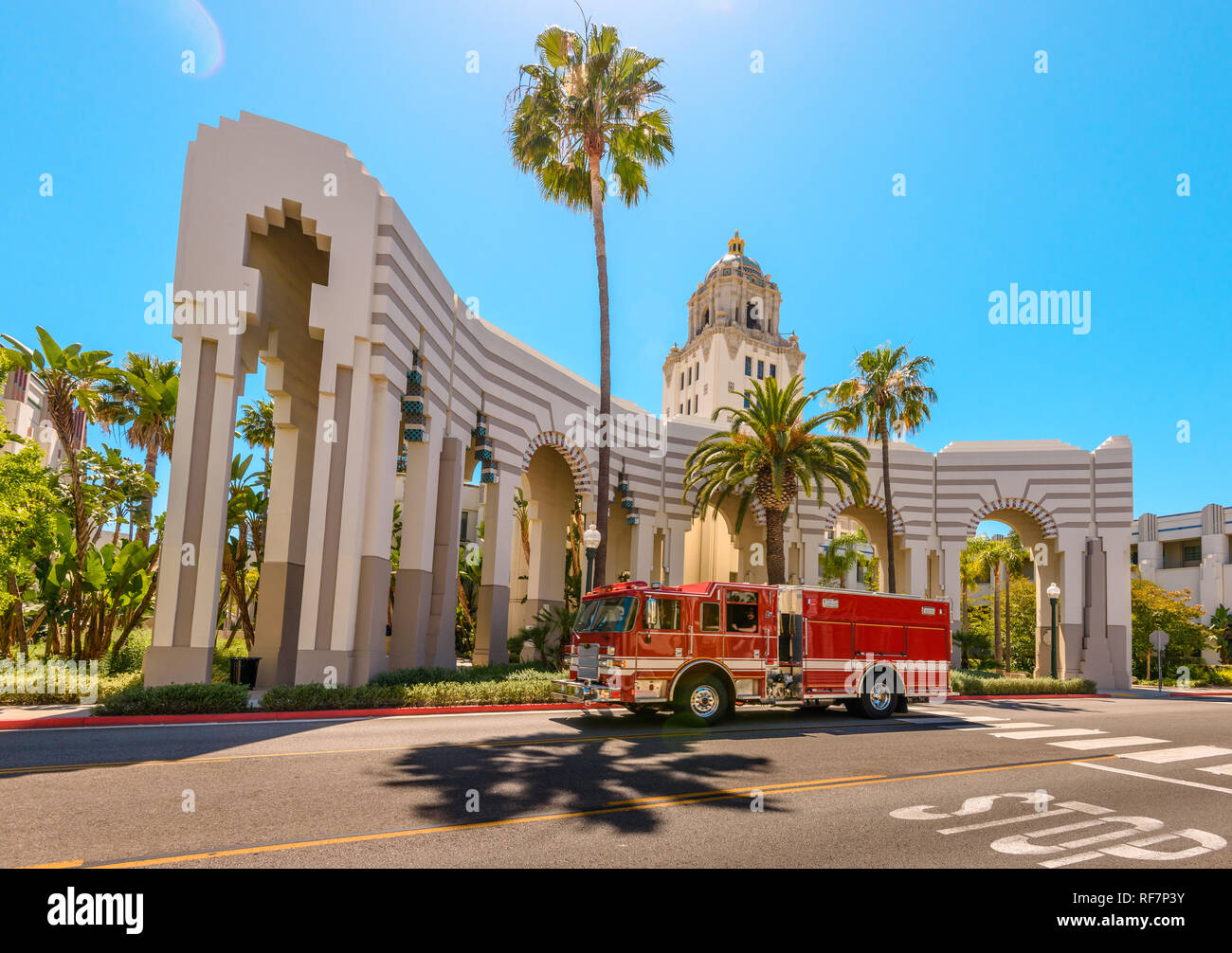 Beverly Hills Fire Department Stock Photo Alamy