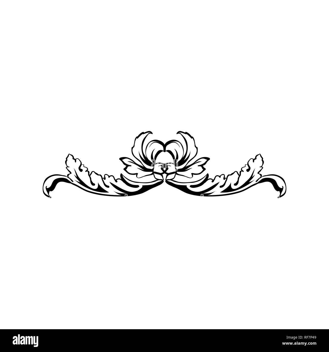 Flourish Vector Text Divider Floral Vintage Calligraphic Embellishment Isolated Black Ornate Design Element Decorative Scrollwork Clipart Invitation Greeting Card Poster Filigree Decoration Stock Vector Image Art Alamy
