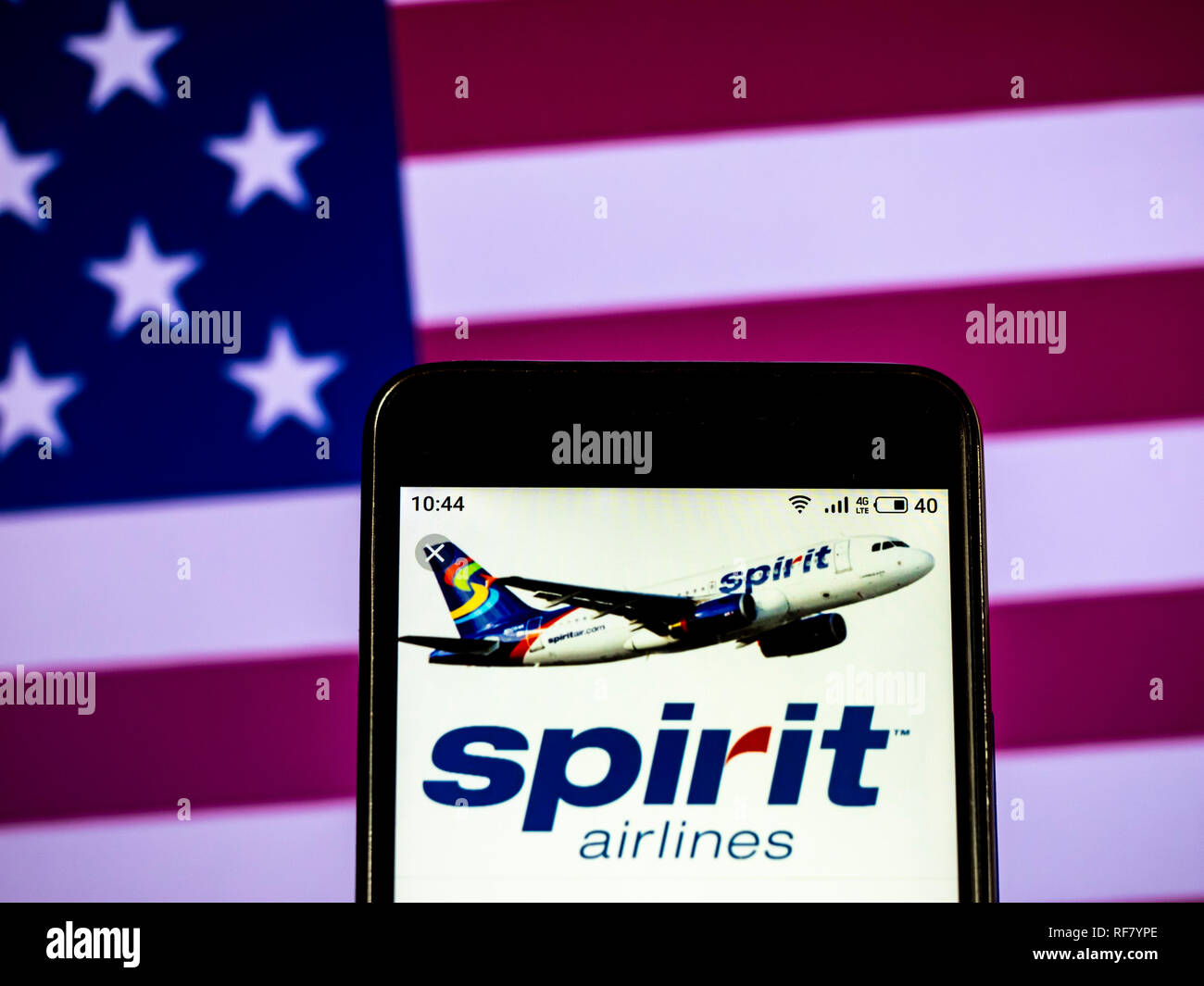 Spirit airlines logo hi-res stock photography and images - Alamy