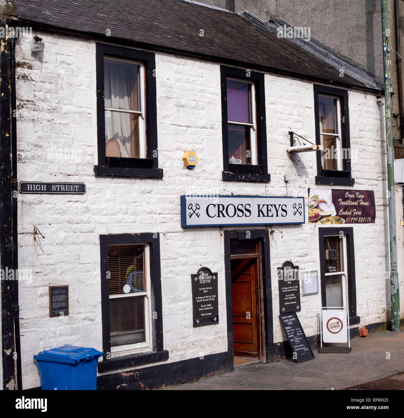 Cross Keys public house, High Street, Biggar, South Lanarkshire, Scotland, UK. Stock Photo