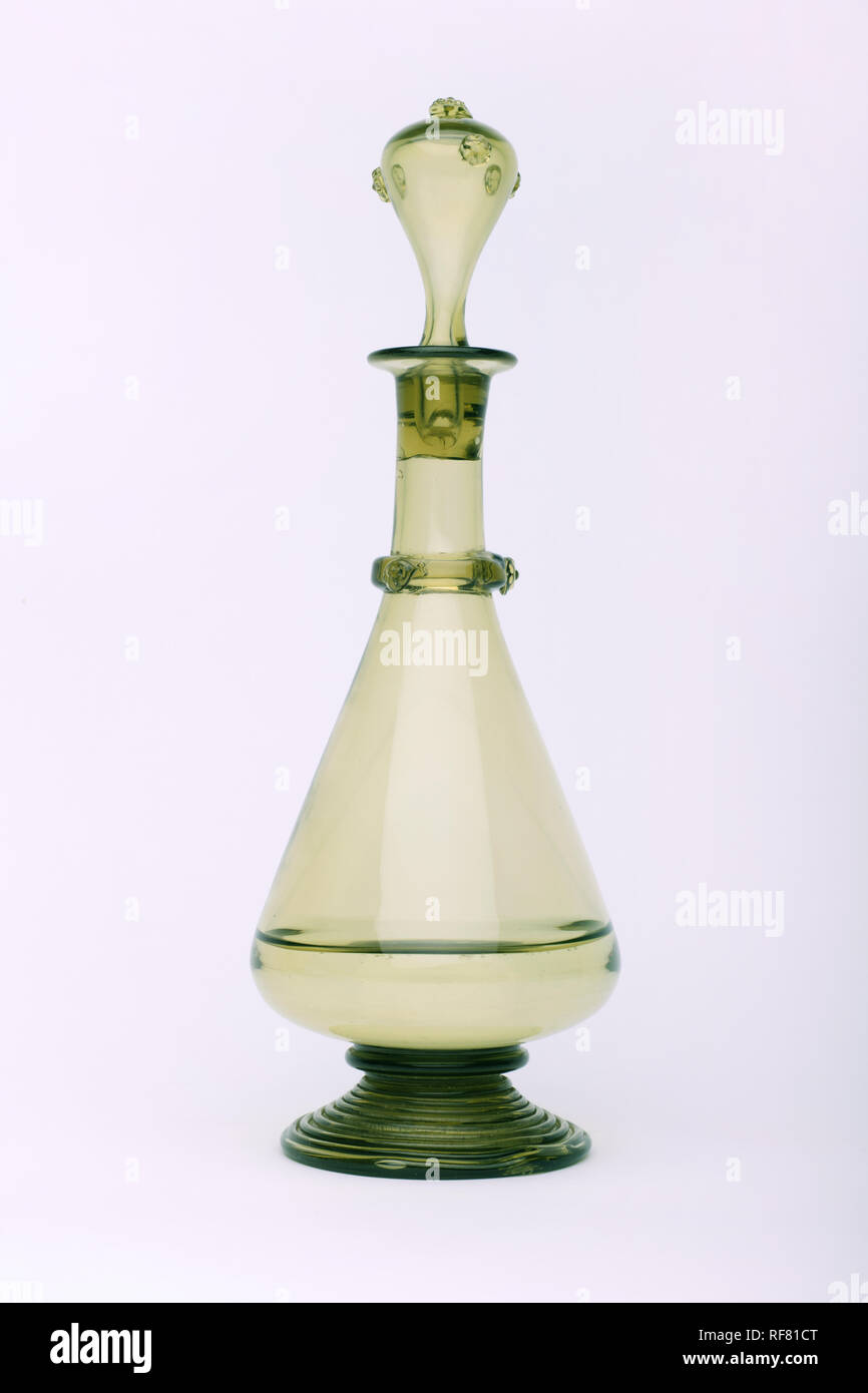 Renaissance, rummer wine bottle on the white background, isolated Stock ...