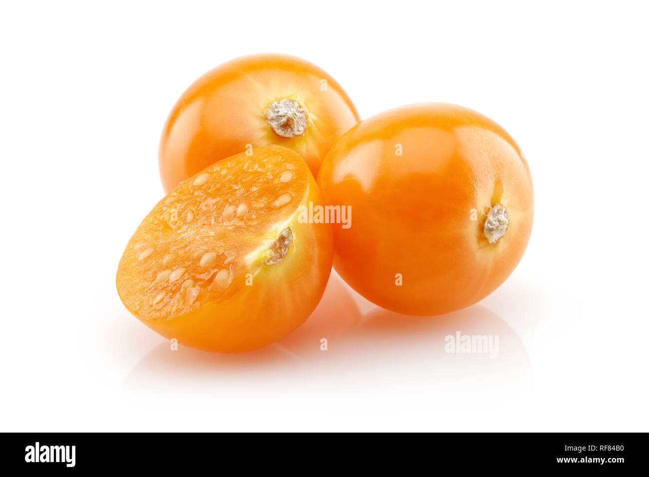 Physalis fruit or golden berry isolated on white background Stock Photo