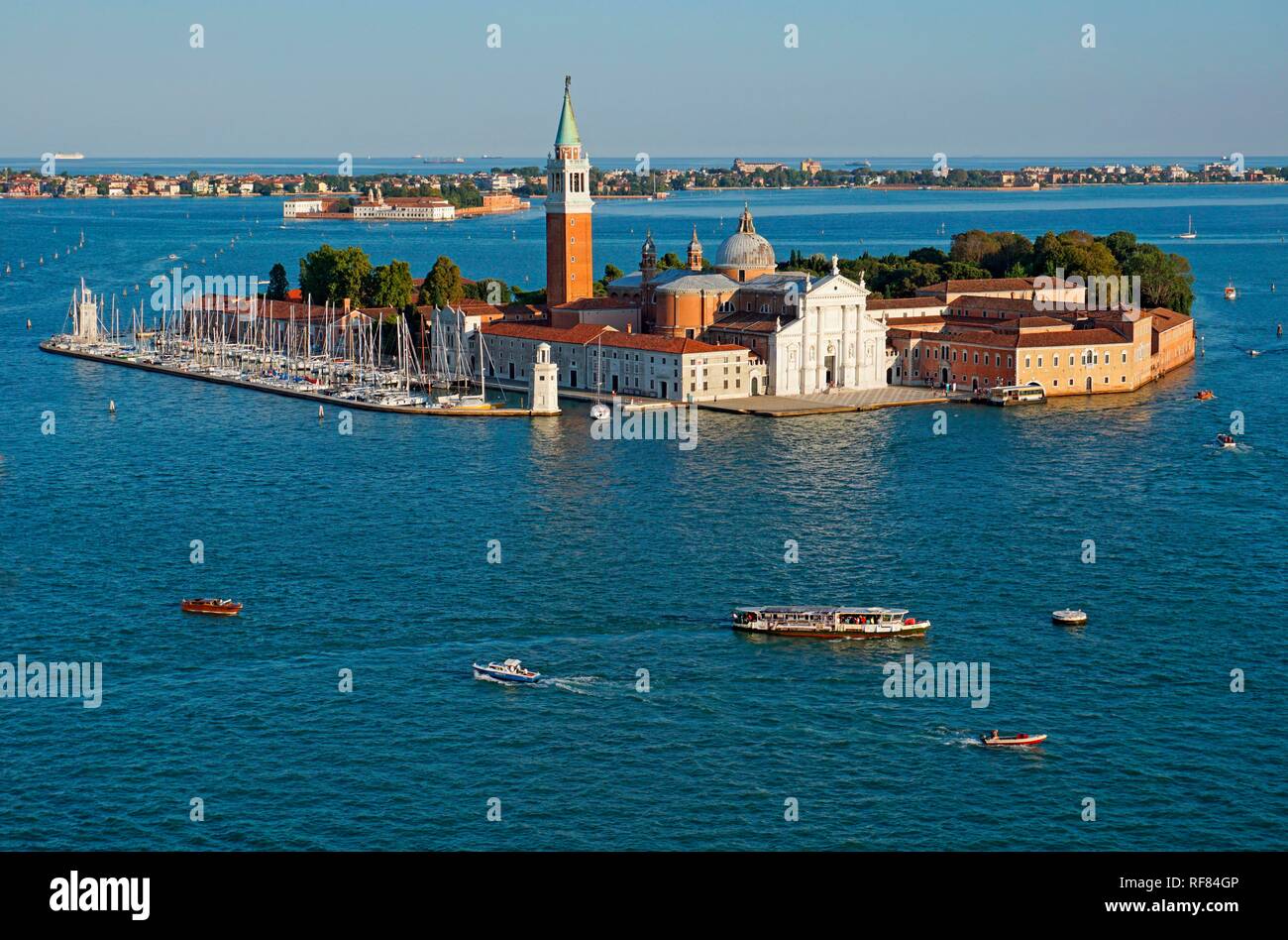 San Giorgio Maggiore Church on the island of San Giorgio Maggiore, Venice, Province of Venice, Italy Stock Photo