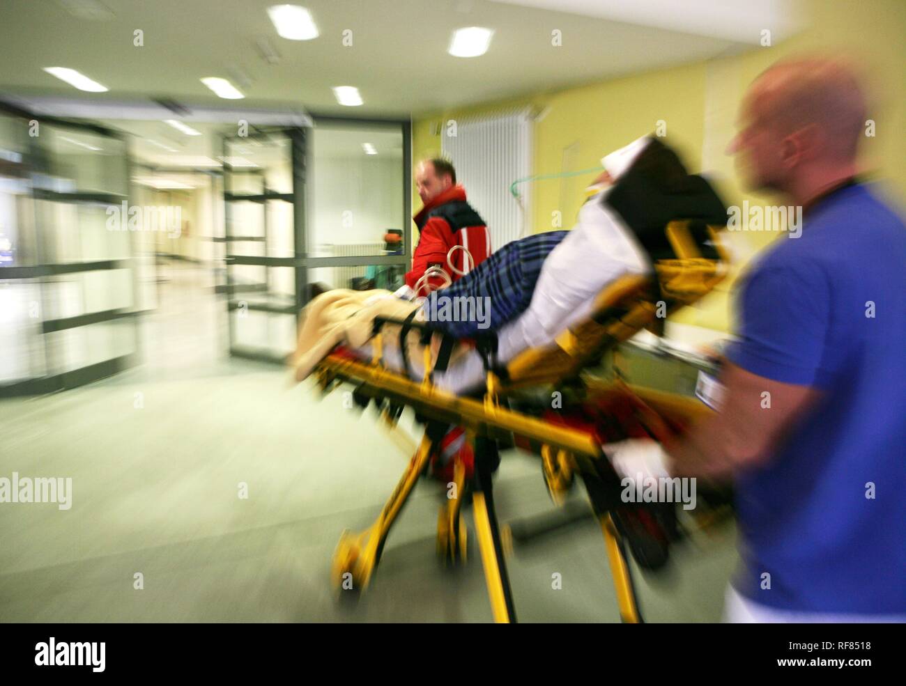 Casualty unit, emergency room of a hospital, Germany Stock Photo