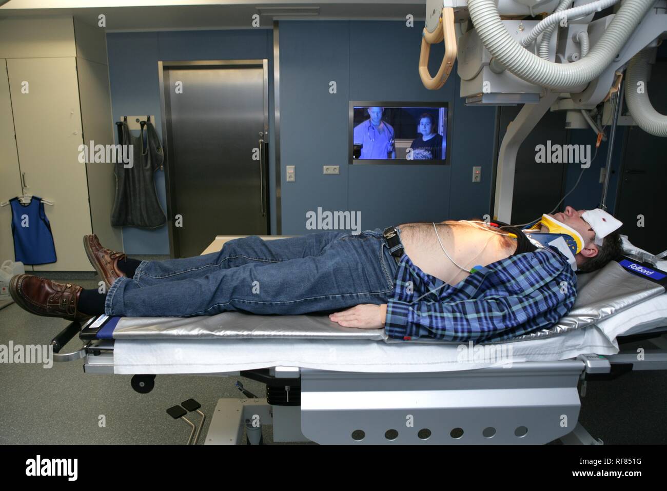 Casualty unit, emergency room of a hospital, xray, Germany Stock Photo