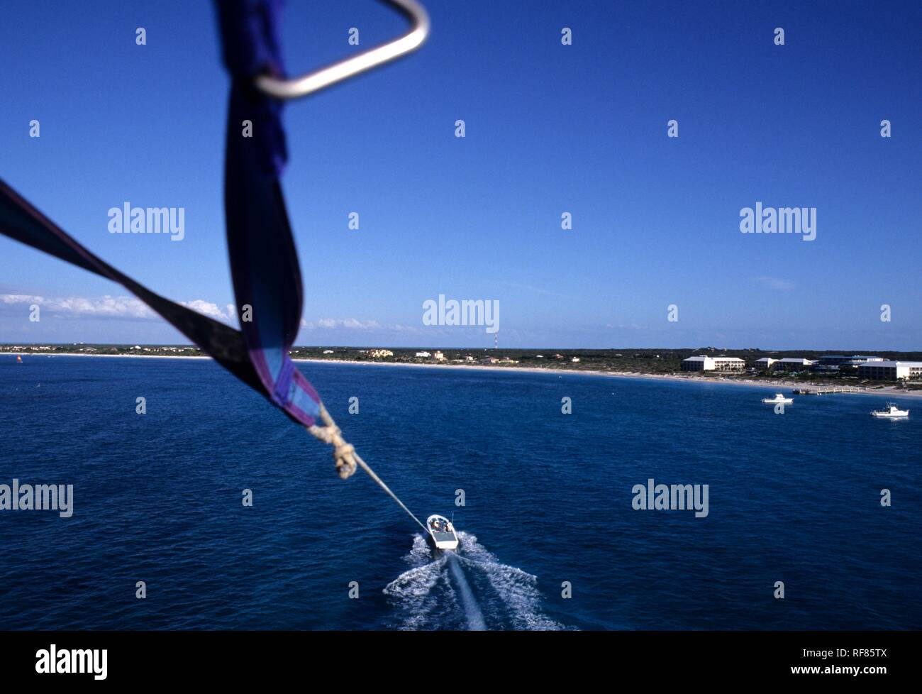 Parasailing Grace Bay Providenciales Turks and Caicos Islands Bahamas