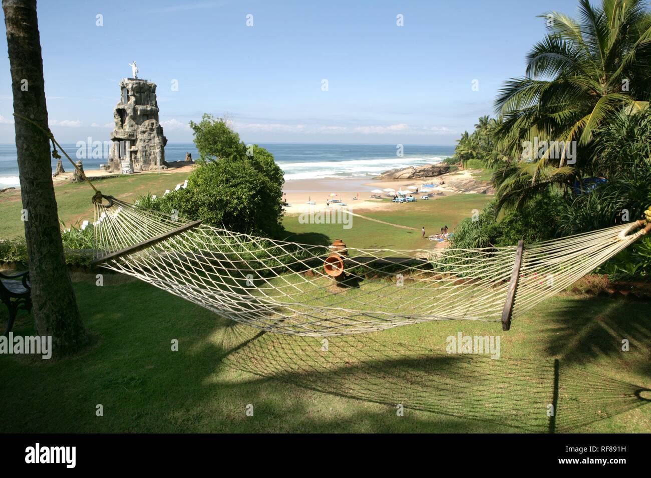 Hammock overlooking the beach at Somatheeram Ayurveda Resort