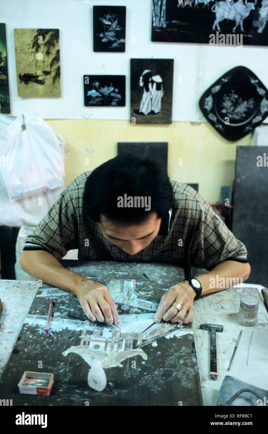 Marquetry (wood inlay) Ho Chi Minh City (Saigon), Vietnam