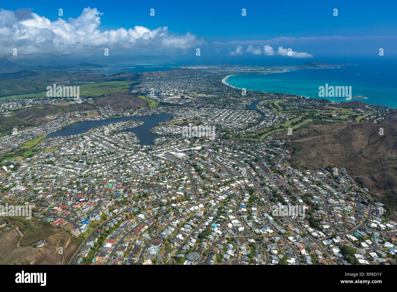 Aerial honolulu pearl city hires stock photography and images Alamy