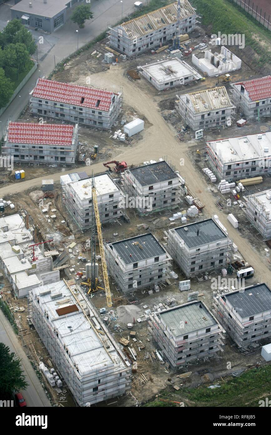 Construction site of a housing complex in Essen, North Rhine-Westphalia Stock Photo