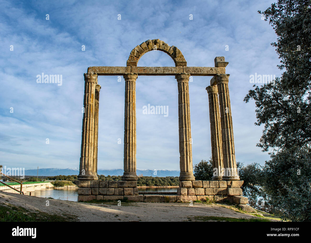 Roman ruins of Augustobriga, in Bohonal de Ibor in the province of Caceres, Extremadura ,  Spain Stock Photo