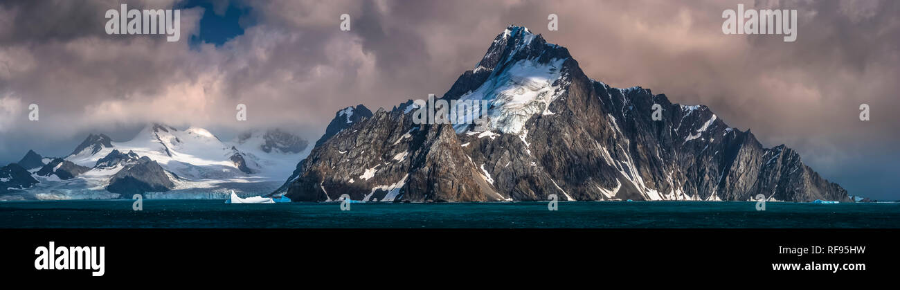 The Mountains of Elephant Island, South Shetland Islands, Antarctica Stock Photo